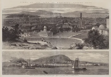 Ansichten der Stadt Montreal, Kanada Ost